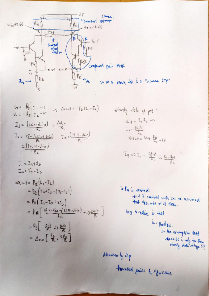 hand calculation of all voltages and currents